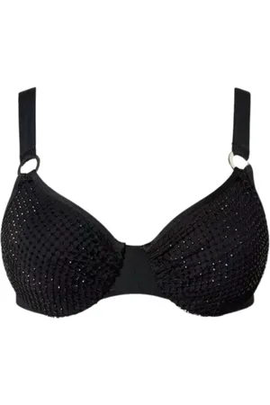 Twin-Set Stroje kąpielowe, Kobieta, Czarny, S, Czarny Bikini Twin-set