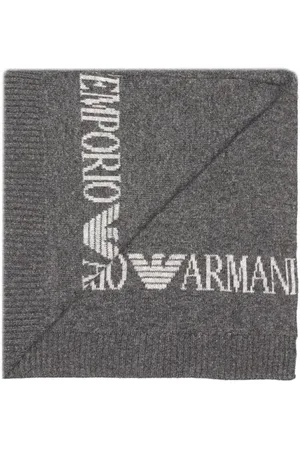 Emporio Armani Akcesoria, unisex, Szary, ONE SIZE, Zestaw Czapka i Szalik