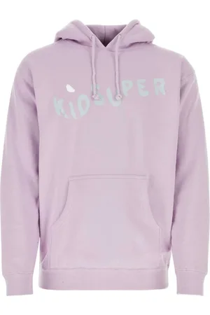 KIDSUPER STUDIOS Bluzy, Mężczyzna, Fioletowy, L, Bluzy z kapturem