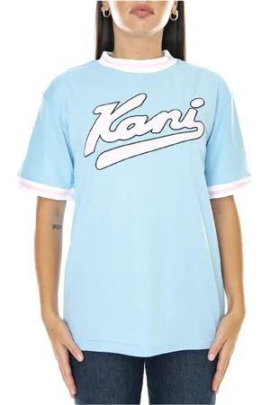 Karl Kani Koszulki, Kobieta, Niebieski, S, T-Shirts