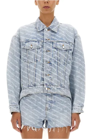 Alexander Wang Kurtki, Kobieta, Niebieski, S, Denim, Przeważnie denimjakie logo