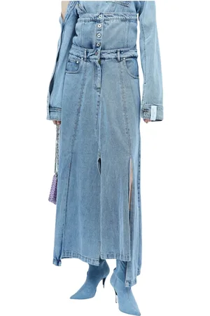 Rokh Spódnice, Kobieta, Niebieski, M, Denim, Skirts