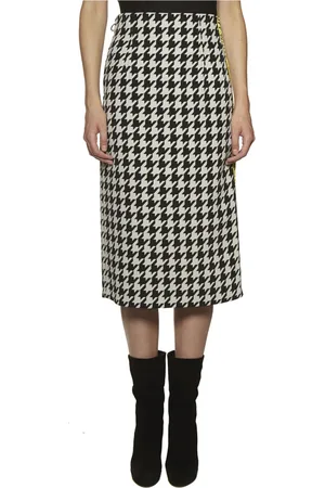 OFF-WHITE Spódnice, Kobieta, Biały, S, Spódnica Midi