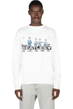 HUMAN MADE Bluzy, Mężczyzna, Biały, M, Beatles Graficzny Sweter
