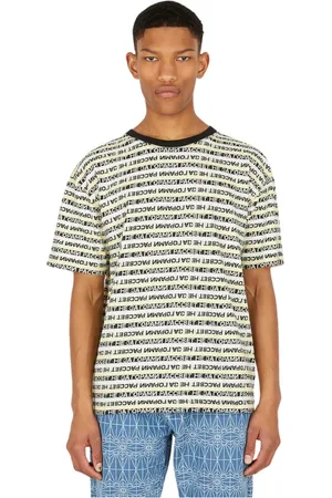 Rassvet Koszulki, Mężczyzna, Beżowy, S, T-shirt w paski logo