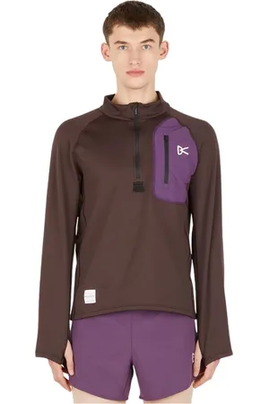 (DI)VISION Bluzy, Mężczyzna, brązowy, M, Nylon, Swetry Bluzy z kapturem