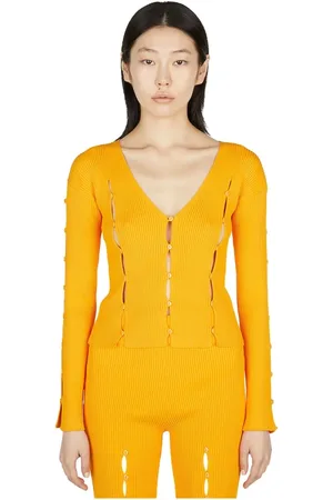 ESTER MANAS Swetry, Kobieta, Pomarańczowy, ONE SIZE, Tops