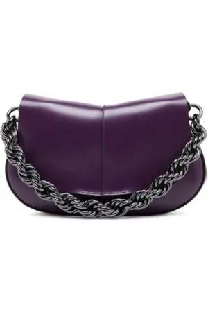 Gianni chiarini Torebki, Kobieta, Fioletowy, ONE SIZE, Len, Helena Ground Array Duży