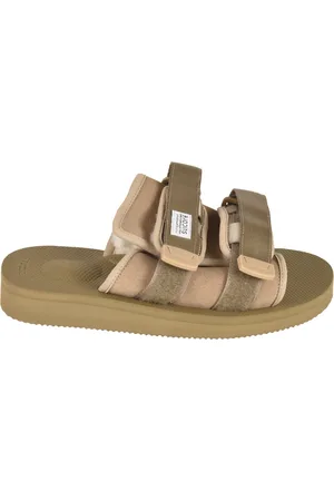 SUICOKE Buty, Kobieta, Beżowy, 38 EU, Metaliczne Szare Klapki dla Kobiet