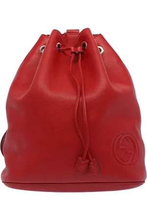 Gucci Pre-owned, Kobieta, Czerwony, ONE SIZE, Pre-owned Leather backpacks