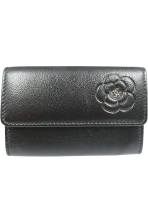 CHANEL Pre-owned, Kobieta, Czarny, ONE SIZE, Pre-owned skórzane portfele