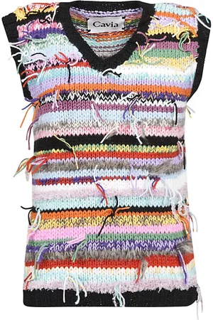 Cavia Swetry, Kobieta, Wielobarwność, S, Multi Colour Sweter z Wiskozy