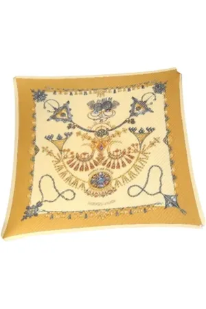 Hermès Pre-owned, Kobieta, Żółty, ONE SIZE, Pre-owned Silk scarves