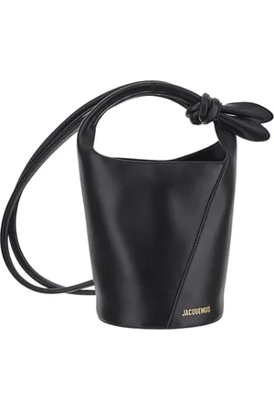 Jacquemus Torebki, Kobieta, Czarny, ONE SIZE, Le Petit Tourni Skórzana Torba