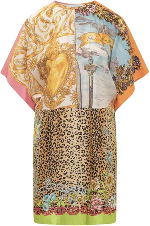 Moschino Sukienki, Kobieta, Wielobarwność, M, Sukienka z nadrukiem