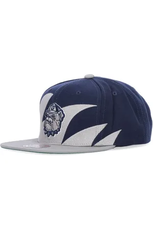 Mitchell & Ness Akcesoria, Mężczyzna, Niebieski, ONE SIZE, Ncaa Sharktooth Snapback Cap