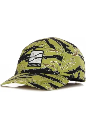Propaganda Akcesoria, Mężczyzna, Zielony, ONE SIZE, Czapka Tiger 5Panel z Zakrzywionym Daszkiem
