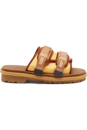Moncler Buty, Mężczyzna, Żółty, 43 EU, Nylon, Moto Mountain Sandały