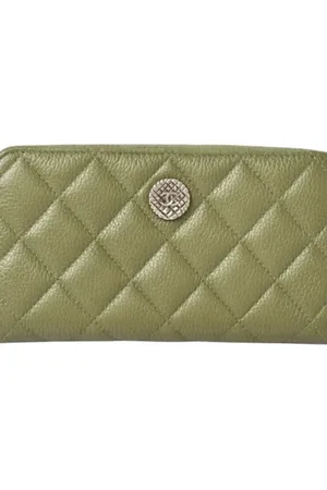 CHANEL Pre-owned, Kobieta, Zielony, ONE SIZE, Pre-owned skórzane portfele