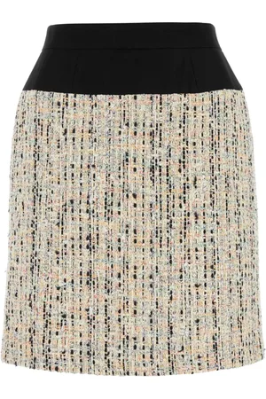 Alexander McQueen Spódnice, Kobieta, Beżowy, S, Wielokolorowa Spódnica Boucle