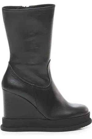 Paloma Barceló Buty, Kobieta, Czarny, 40 EU, Len, Skórzane botki damskie - Art. Alena - Rozmiar 36