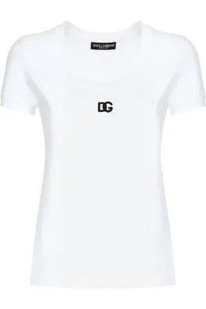 Dolce & Gabbana Koszulki, Kobieta, Biały, S, Klasyczny T-shirt