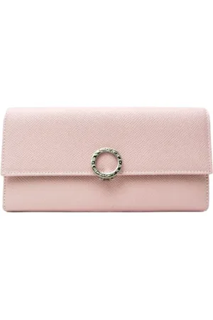 Bvlgari Pre-owned, Kobieta, Różowy, ONE SIZE, Skóra, Pre-owned skórzane portfele