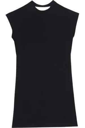 Maison Margiela Sukienki, Kobieta, Czarny, S, Bawełna, Mini Sukienka