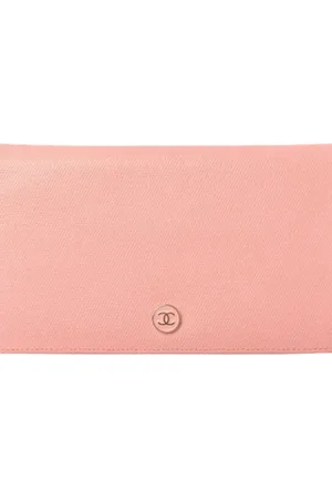 CHANEL Pre-owned, Kobieta, Różowy, ONE SIZE, Pre-owned skórzane portfele