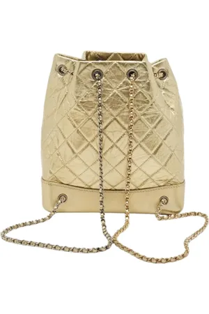 CHANEL Pre-owned, Kobieta, Żółty, ONE SIZE, Pre-owned Leather backpacks