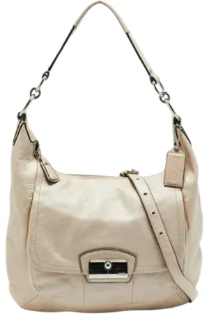 Coach Pre-owned, Kobieta, Beżowy, ONE SIZE, Pre-owned Skórzane torebki