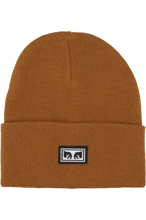 Obey Akcesoria, Mężczyzna, brązowy, ONE SIZE, Icon Eyes Beanie