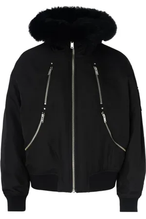 Moose Knuckles Kurtki, Kobieta, Czarny, S, Czarna kurtka bomber Decatur