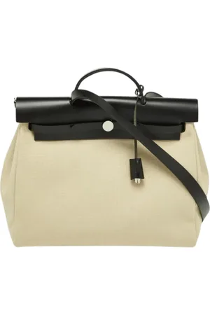 Hermès Pre-owned, Kobieta, Beżowy, ONE SIZE, Pre-owned Canvas handbags