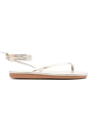 Ancient Greek Sandals Buty, Kobieta, Szary, 38 EU, Platinum Sahara Flip Flop Sandal