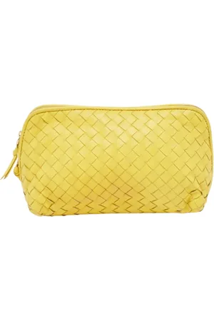 Bottega Veneta Pre-owned, Kobieta, Żółty, ONE SIZE, Pre-owned Leather pouches