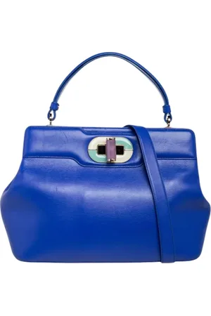 Bvlgari Pre-owned, Kobieta, Niebieski, ONE SIZE, Pre-owned Skórzane torebki