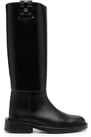 Hereu Buty, Kobieta, Czarny, 36 EU, Anella Czarne Skórzane Buty