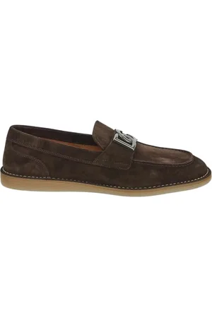 Dolce & Gabbana Buty, Mężczyzna, brązowy, 44 EU, Skóra, Skóra Logo Loafer