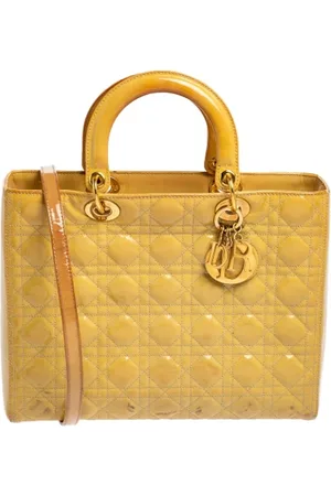 Dior Pre-owned, Kobieta, Żółty, ONE SIZE, Nylon, Pre-owned Leather totes