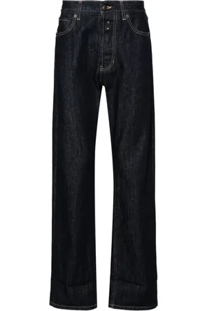 Alexander McQueen Jeansy, Mężczyzna, Niebieski, M, Niebieskie Jeansyy z Podwiniętymi Brzegami
