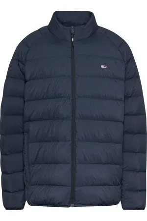 Tommy Hilfiger Kurtki, Mężczyzna, Niebieski, S, Len, Niebieskie Noos Kurtki i Płaszcze Męskie