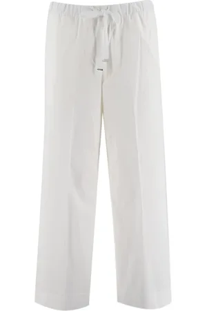 LE TRICOT PERUGIA Spodnie, Kobieta, Biały, L, Sweatpants