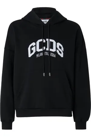 GCDS Bluzy, Mężczyzna, Czarny, M, Bluzy z kapturem