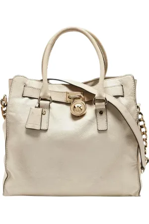 Michael Kors Pre-owned, Kobieta, Beżowy, ONE SIZE, Pre-owned Leather totes