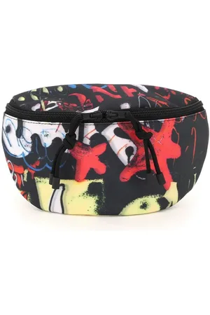 Vetements Torebki, Kobieta, Czarny, ONE SIZE, Nylon, Nadrukowana nylonowa torba na pasek