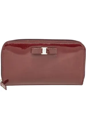 Salvatore Ferragamo Pre-owned, Kobieta, Czerwony, ONE SIZE, Pre-owned skórzane portfele