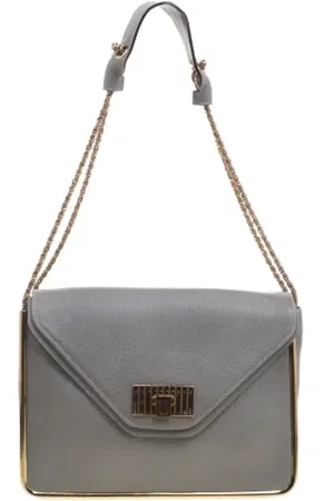 Chloé Pre-owned, Kobieta, Szary, ONE SIZE, Pre-owned skórzane torby na ramię