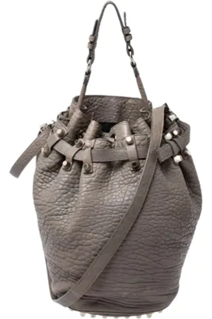 Alexander Wang Pre-owned, Kobieta, Szary, ONE SIZE, Pre-owned skórzane torby na ramię