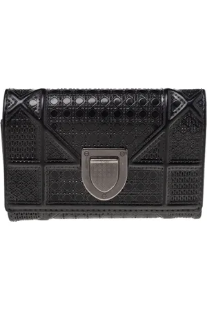 Dior Pre-owned, Kobieta, Czarny, ONE SIZE, Pre-owned skórzane portfele
